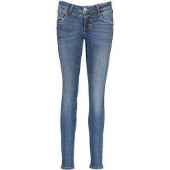 Dżinsy "Jasmin" - Slim fit - w kolorze niebieskim. Niebieskie jeansy damskie Mustang, l. W wyprzedaży za 177,95 zł.