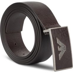 Pasek Męski EMPORIO ARMANI - Y4S196 YDC0G 80005 T.Moro. Pomarańczowe paski męskie Emporio Armani, w paski, ze skóry. Za 449,00 zł.