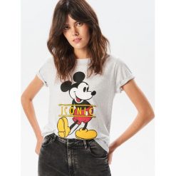 T-shirty damskie: T-shirt z Myszką Miki - Jasny szar