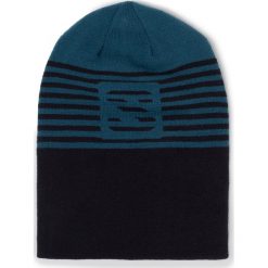Czapka SALOMON - Flatspin Reversible Beanie C11431 01 S0 Lyons Blue. Niebieskie czapki męskie Salomon, na zimę, bez wzorów, z materiału. W wyprzedaży za 89,00 zł.