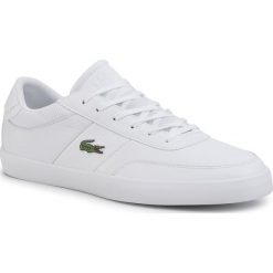 Tenisówki LACOSTE - Court-Master 120 5 Cma 7-39CMA007121G Wht/Wht. Białe półbuty męskie Lacoste, na co dzień, bez wzorów, z gumy, eleganckie, bez zapięcia. Za 429,00 zł.
