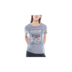 Odzież damska: T-shirty z krótkim rękawem Vans CAMISETA TROP TOP Grey Heather-Black California Dawn