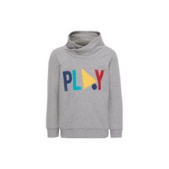 Name it Boys Bluza Geplay Mini grey melange - szary - Gr.Moda (6 - 24 miesięcy ). Szare bluzy niemowlęce marki Name it, z elastanu. Za 85,00 zł.