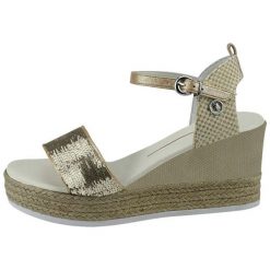 U.S. Polo Assn. Sandały Damskie Cefalonia 38 Beżowe. Brązowe sandały damskie U.S. Polo Assn., bez wzorów, bez obcasa, bez zapięcia. Za 389,00 zł.