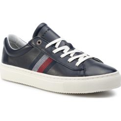 Sneakersy TOMMY HILFIGER - Clean Premium Corporate Cupsole FM0FM02278 Midnight 403. Niebieskie sneakersy męskie TOMMY HILFIGER, bez zapięcia. W wyprzedaży za 339,00 zł.