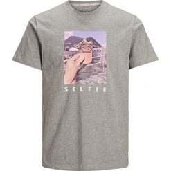 Jack&Jones T-shirt męski Messenger Tee Ss Crew Neck LightGrey Melange Slim (rozmiar S). Koszulki męskie Jack&Jones, s, bez wzorów, bez kołnierzyka. W wyprzedaży za 53,00 zł.