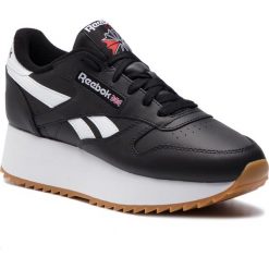 Buty Reebok - Cl Lthr Double DV3631 Black/White/Primal Red. Czarne buty sportowe damskie Reebok, bez wzorów, ze skóry ekologicznej, sportowe. W wyprzedaży za 269,00 zł.