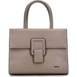 Torebka damska. Brązowe kuferki damskie Wittchen, w paski, ze skóry ekologicznej, eleganckie, na ramię, bez dodatków. W wyprzedaży za 159,90 zł.