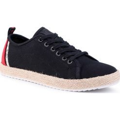 Espadryle BIG STAR - FF174156 Black. Czarne espadryle męskie BIG STAR, bez wzorów, z tworzywa sztucznego. Za 129,00 zł.