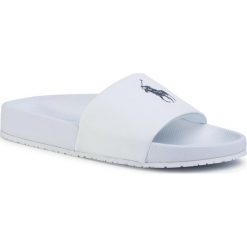 Klapki POLO RALPH LAUREN - Cayson 809793812004 White. Białe klapki męskie Polo Ralph Lauren, ze skóry ekologicznej, bez zapięcia. Za 169,00 zł.