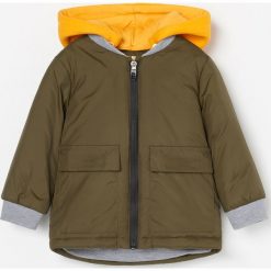 Parka z odpinanym kapturem - Khaki. Brązowe parki męskie Reserved, bez wzorów. W wyprzedaży za 49,99 zł.