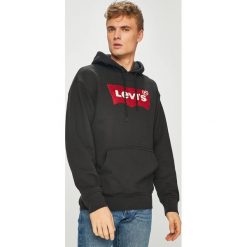 Levi's - Bluza. Czarne bluzy męskie Levi's®, s, z nadrukiem, z bawełny, z kapturem, bez rękawów, z kapturem. W wyprzedaży za 219,90 zł.