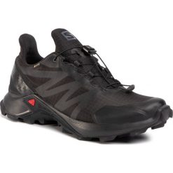 Buty SALOMON - Supercross Gtx GORE-TEX 408088 Black/Black/Black. Czarne buty sportowe damskie Salomon, z tworzywa sztucznego, bez zapięcia, do biegania, gore-tex. Za 569,00 zł.