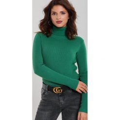 Zielony Golf Gifford. Zielone swetry damskie Renee, s, bez wzorów, z dzianiny, klasyczne, bez rękawów, bez kaptura. Za 69,99 zł.