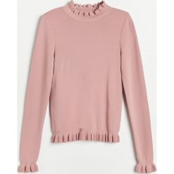 Sweter z golfem - Różowy. Różowe swetry damskie Reserved, s, bez wzorów, bez rękawów. Za 79,99 zł.