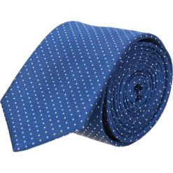 Krawat platinum niebieski classic 201. Niebieskie krawaty męskie Recman, z tkaniny, eleganckie. Za 49,00 zł.