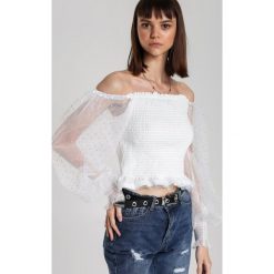 Biała Bluzka Mahi. Białe bluzki damskie Renee, s, bez wzorów, bez kołnierzyka, bez rękawów. Za 109,99 zł.