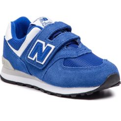 Sneakersy NEW BALANCE - YV574ES Niebieski. Niebieskie półbuty dziewczęce New Balance, bez wzorów, ze skóry, na rzepy. Za 249,99 zł.