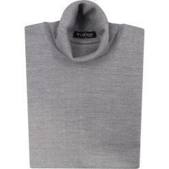 Szary golf męski SW22. Szare swetry męskie Lanieri Fashion - swetry męskie, m, bez wzorów, z wełny, casualowe, z golfem, bez kaptura. Za 134,10 zł.