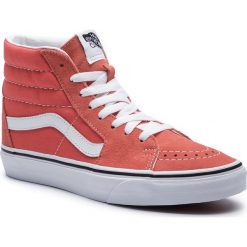 Sneakersy VANS - Sk8-Hi VN0A38GEVKR1 Emberglow/True White. Pomarańczowe półbuty damskie Vans, ze skóry. W wyprzedaży za 259,00 zł.