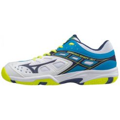 Mizuno Buty Tenisowe Break Shot Ex Ac Wht/Bluedepths/Divablue 43.0/9.0. Szare buty sportowe męskie Mizuno, bez zapięcia, tenisowe. Za 249,00 zł.