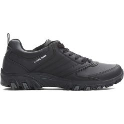 Czarne Buty Sportowe Reflex. Czarne halówki męskie Born2be, z materiału, na sznurówki. Za 89,99 zł.