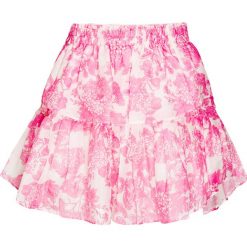 Spódnica LOVESHACKFANCY RUFFLE. Różowe spódniczki damskie LoveShackFancy, bez wzorów, z bawełny. W wyprzedaży za 1221,00 zł.
