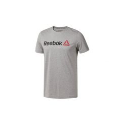 T-shirty z krótkim rękawem Reebok Sport Koszulka Linear Read. Szare koszulki męskie Reebok Sport, s, bez wzorów, sportowe, bez kołnierzyka, krótkie. Za 69,95 zł.