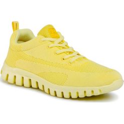 Sneakersy BIG STAR - DD274A124 Yellow. Żółte półbuty damskie BIG STAR, z tworzywa sztucznego. W wyprzedaży za 109,00 zł.