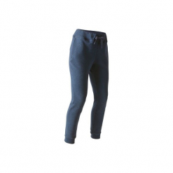 Spodnie slim Gym & Pilates 520 damskie. Niebieskie bryczesy damskie DOMYOS, l, z bawełny, na jogę i pilates. Za 84,99 zł.