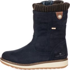 Tom Tailor botki damskie 7992707 40 ciemnoniebieskie. Niebieskie botki damskie Tom Tailor, na zimę, bez obcasa, bez zapięcia. Za 359,00 zł.