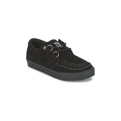 Derby TUK CREEPERS SNEAKERS. Czarne creepersy damskie TUK, bez wzorów, bez zapięcia. Za 319,20 zł.