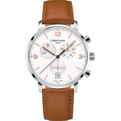CERTINA ZEGAREK DS Caimano C035.417.16.037.01. Szare zegarki męskie CERTINA, ze stali. Za 2140,00 zł.