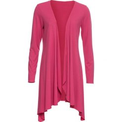 Shirt bez zapięcia bonprix średni różowy. Różowe żakiety damskie bonprix, bez wzorów. Za 69,99 zł.