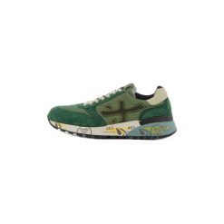 Buty Premiata MICK 3252. Zielone trampki męskie Premiata, bez wzorów, bez zapięcia. Za 853,31 zł.