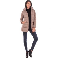 Kurtka przejściowa w kolorze beżowym. Brązowe kurtki damskie Snowie Collection, s, bez wzorów, długie, bez kaptura. W wyprzedaży za 209,95 zł.