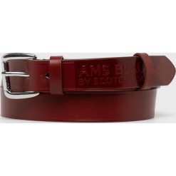 Scotch & Soda - Pasek skórzany. Czarne paski męskie Scotch & Soda, w paski, ze skóry. W wyprzedaży za 159,90 zł.