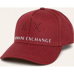 Armani Exchange - Czapka. Brązowe czapki męskie Armani Exchange, bez wzorów. W wyprzedaży za 129,90 zł.