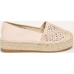 Answear - Espadryle Tulipano. Brązowe espadryle damskie ANSWEAR, bez wzorów, z gumy, bez obcasa, na obcasie. W wyprzedaży za 79,90 zł.