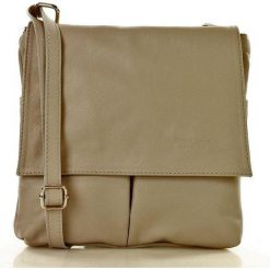 Listonoszka damska skórzana szara BEZOS. Szare listonoszki damskie GENUINE LEATHER, na spotkanie biznesowe, w paski, ze skóry, sportowe, na ramię, bez dodatków. Za 199,00 zł.