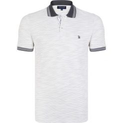 Koszulka polo w kolorze białym. Białe koszulki męskie Giorgio di Mare, s, z haftami, z bawełny, bez rękawów. W wyprzedaży za 87,95 zł.