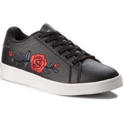 Sneakersy JENNY FAIRY - WP40-TB121 Czarny. Czarne półbuty damskie skórzane Jenny Fairy. Za 89,99 zł.