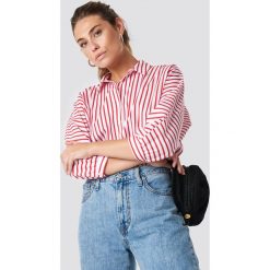 Trendyol Koszula w paski - Red,Multicolor. Czerwone koszule damskie marki Trendyol, w paski, z materiału, bez kołnierzyka, bez rękawów. Za 121,95 zł.