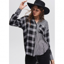 Koszula z wiskozy oversize - Czarny. Czarne koszule damskie Reserved, z wiskozy. Za 99,99 zł.