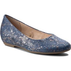 Półbuty CAPRICE - 9-22113-28 Blue Rep.Multi 812. Niebieskie półbuty damskie na koturnie Caprice, z materiału. W wyprzedaży za 169,00 zł.