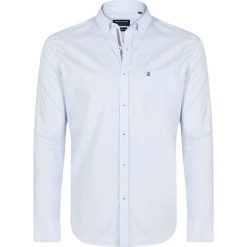 Koszula w kolorze błękitnym. Niebieskie koszule męskie Giorgio di Mare, s, bez wzorów, z bawełny, button down, bez rękawów. W wyprzedaży za 128,95 zł.