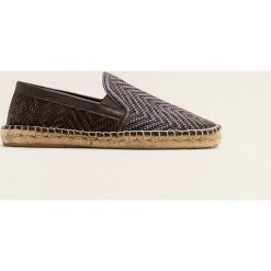 Mango Man - Espadryle Woven. Pomarańczowe espadryle męskie Mango Man, bez wzorów, z bawełny. W wyprzedaży za 114,90 zł.