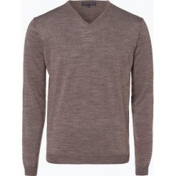 Finshley & Harding - Sweter męski z dodatkiem wełny merino, szary. Szare swetry klasyczne męskie Finshley & Harding, m, z dzianiny. Za 179,95 zł.