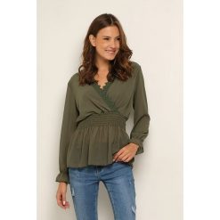 Bluzka "Rachel" w kolorze khaki. Brązowe bluzki damskie Manoukian, l. W wyprzedaży za 85,95 zł.