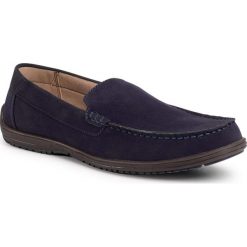 Mokasyny LANETTI - MB-BUSH-04L Cobalt Blue. Niebieskie mokasyny męskie Lanetti, ze skóry. Za 119,99 zł.